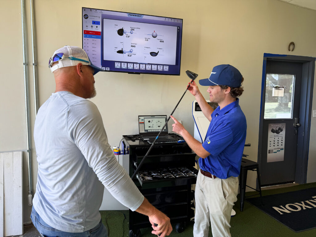 clubfitter explaining different shaft profiles